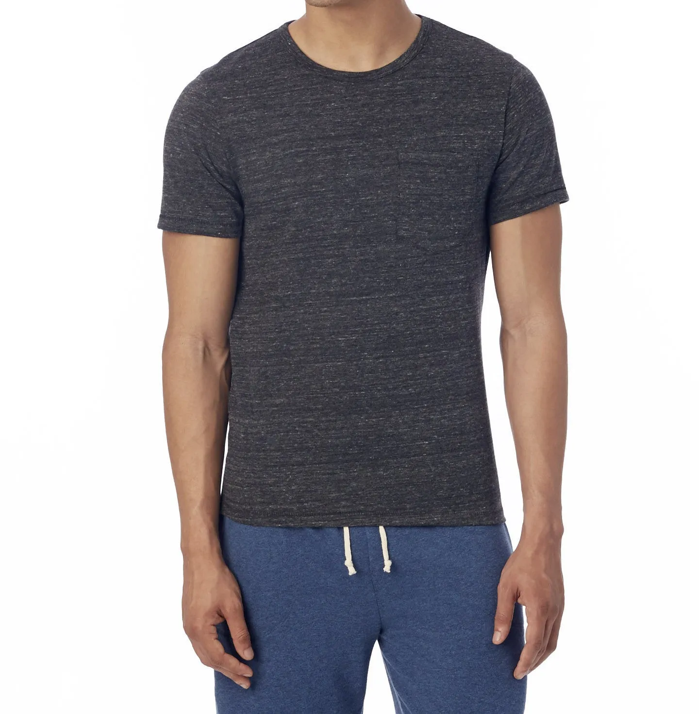 01939E Alternative Apparel Eco-Jersey Pocket Crew T-Shirt