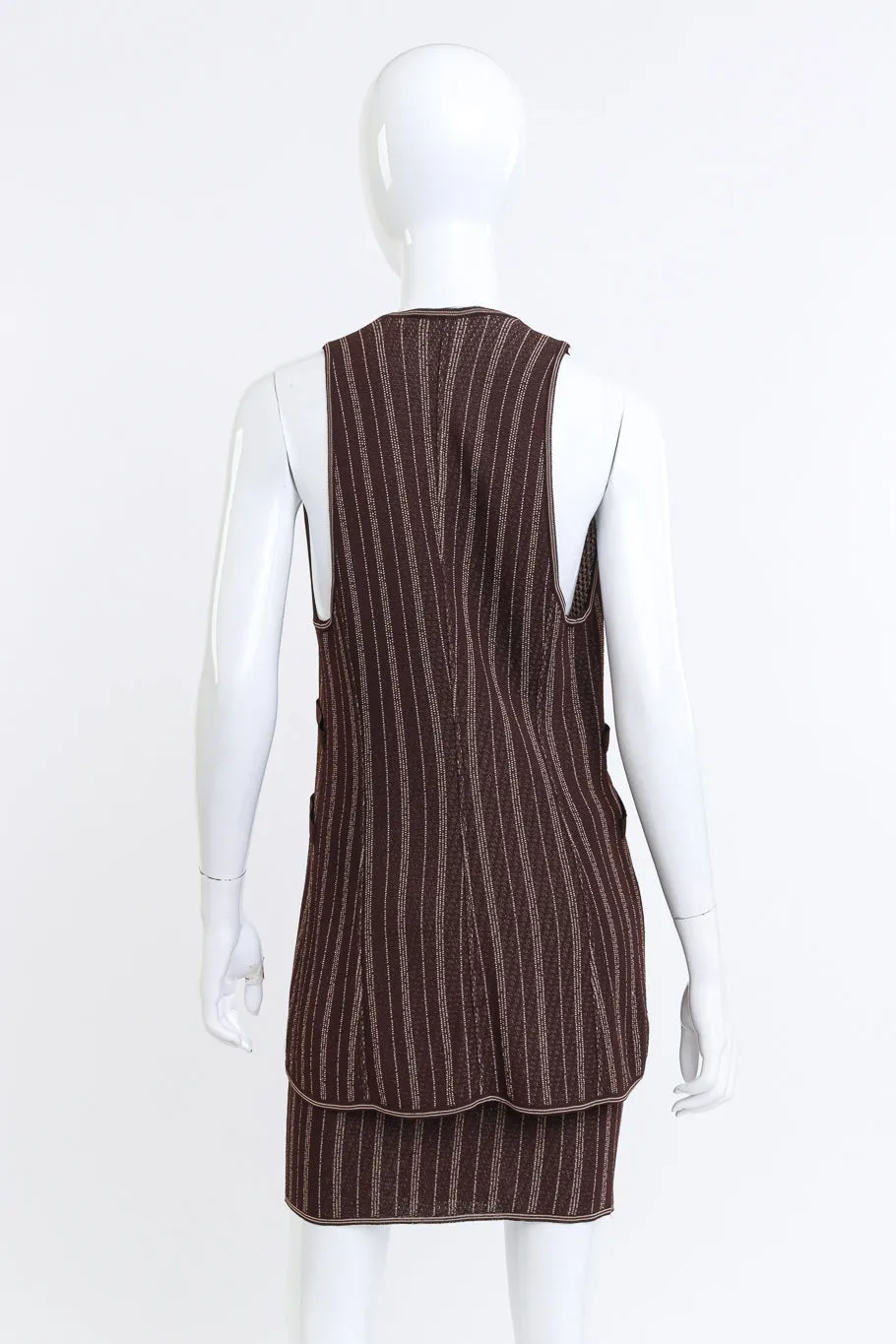 3-Piece Pinstripe Skirt Suit