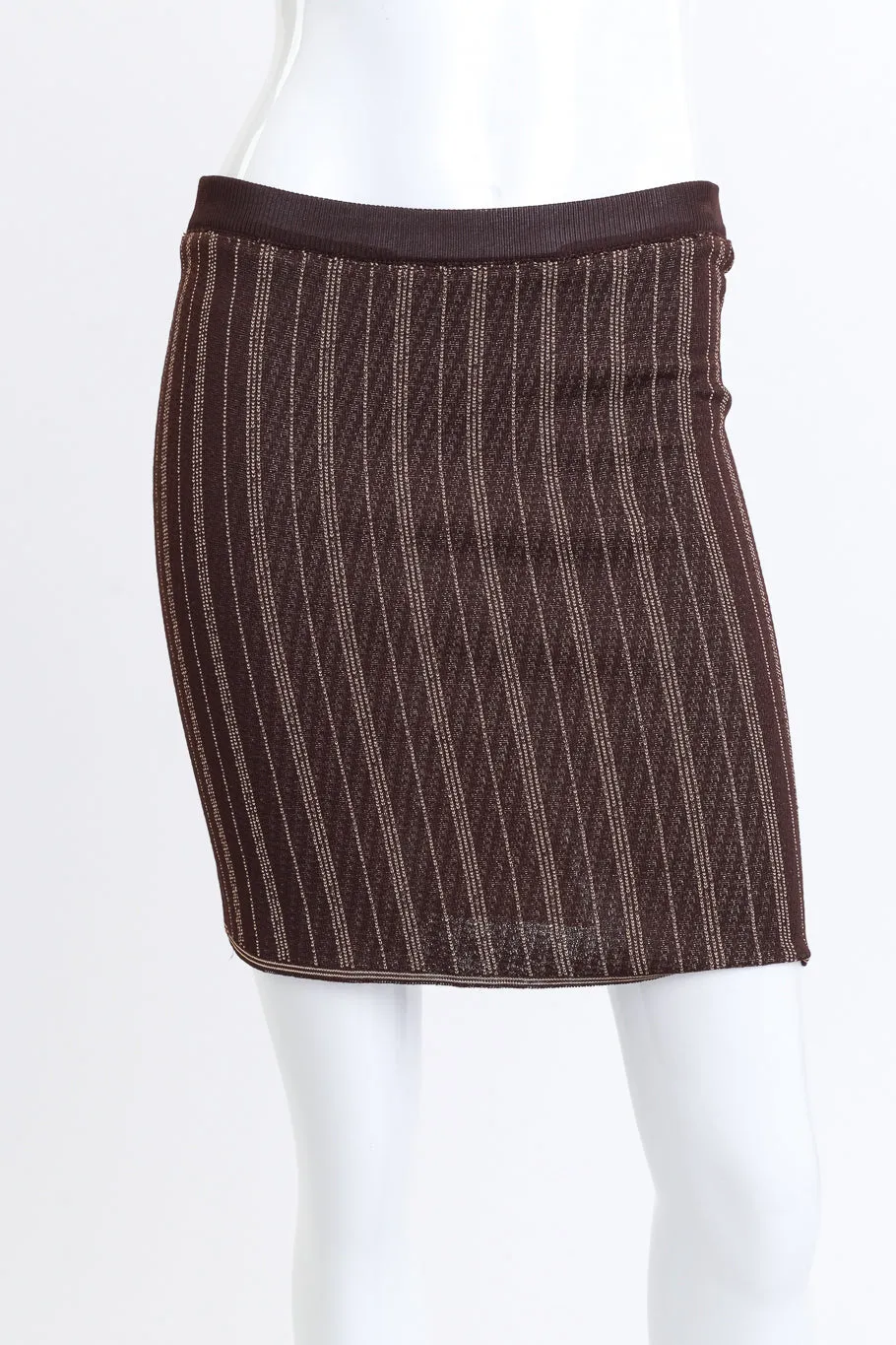 3-Piece Pinstripe Skirt Suit