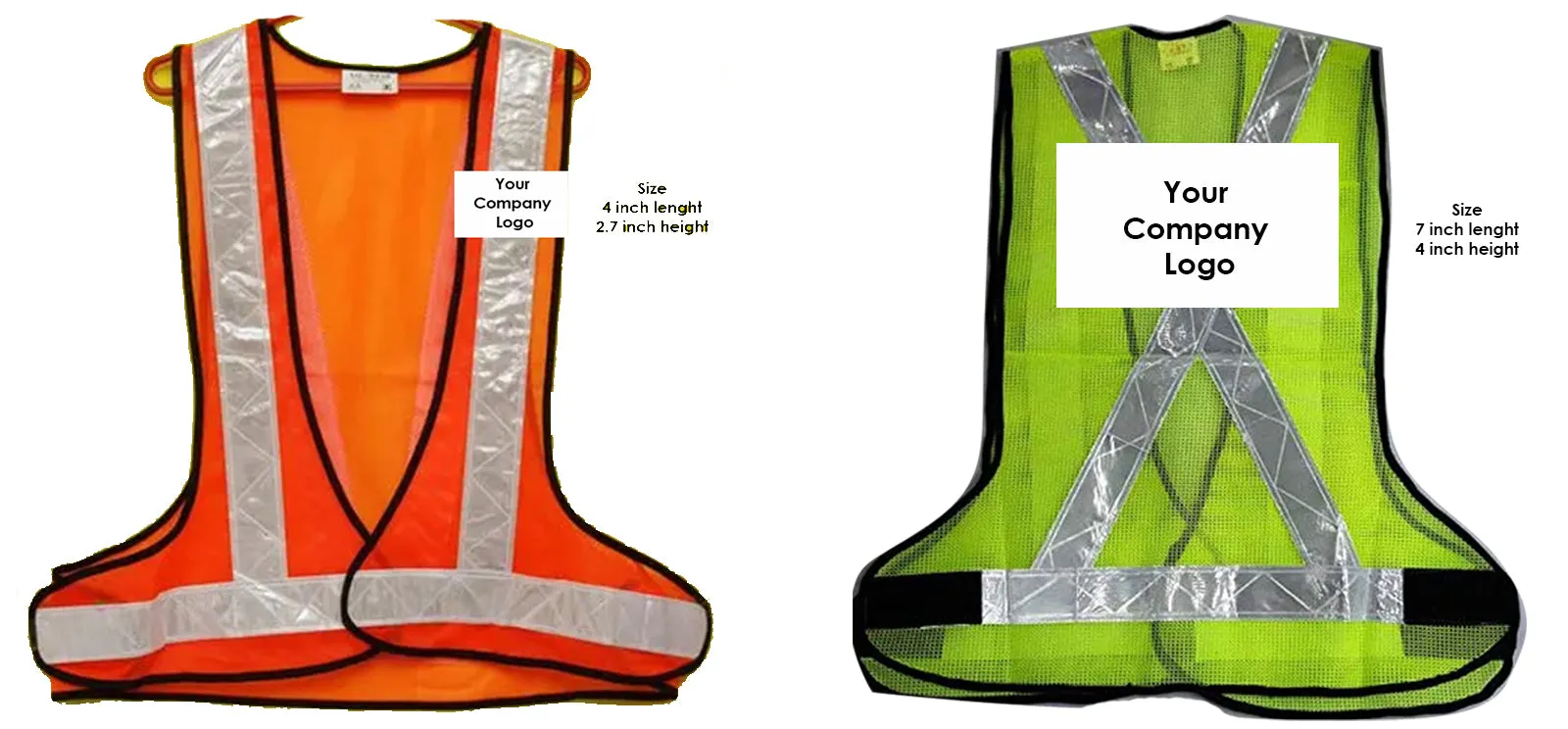 3 Side open safety jacket RJ3: from 40 GSM To 110 GSM fabric grey tape