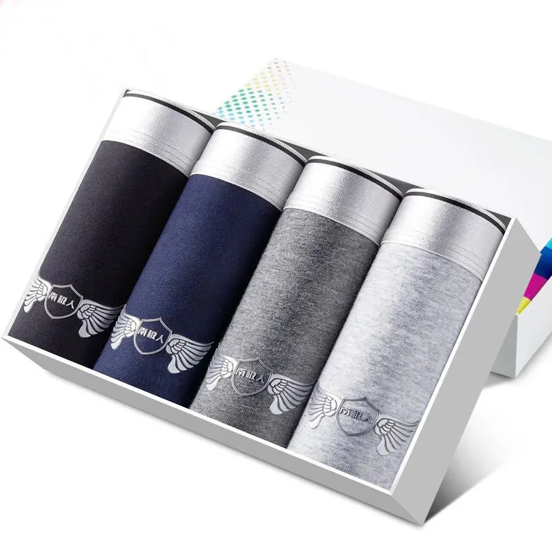 4-Pack Men's Cotton Boxer Shorts Underwear