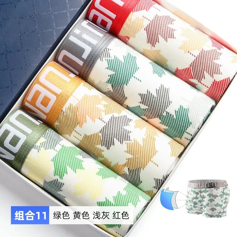 4-Pack Men's Cotton Boxer Shorts Underwear