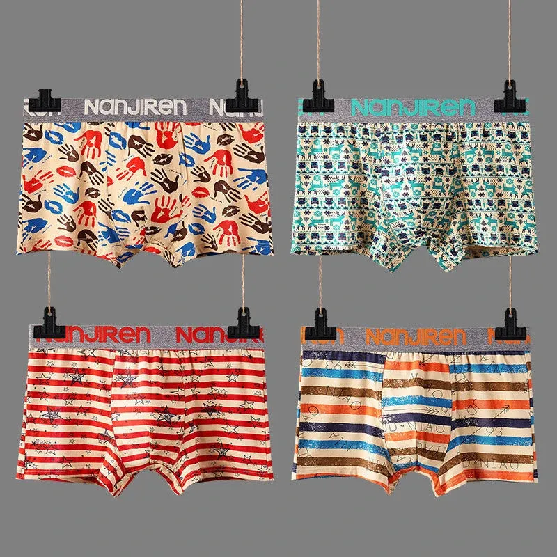 4-Pack Men's Cotton Boxer Shorts Underwear