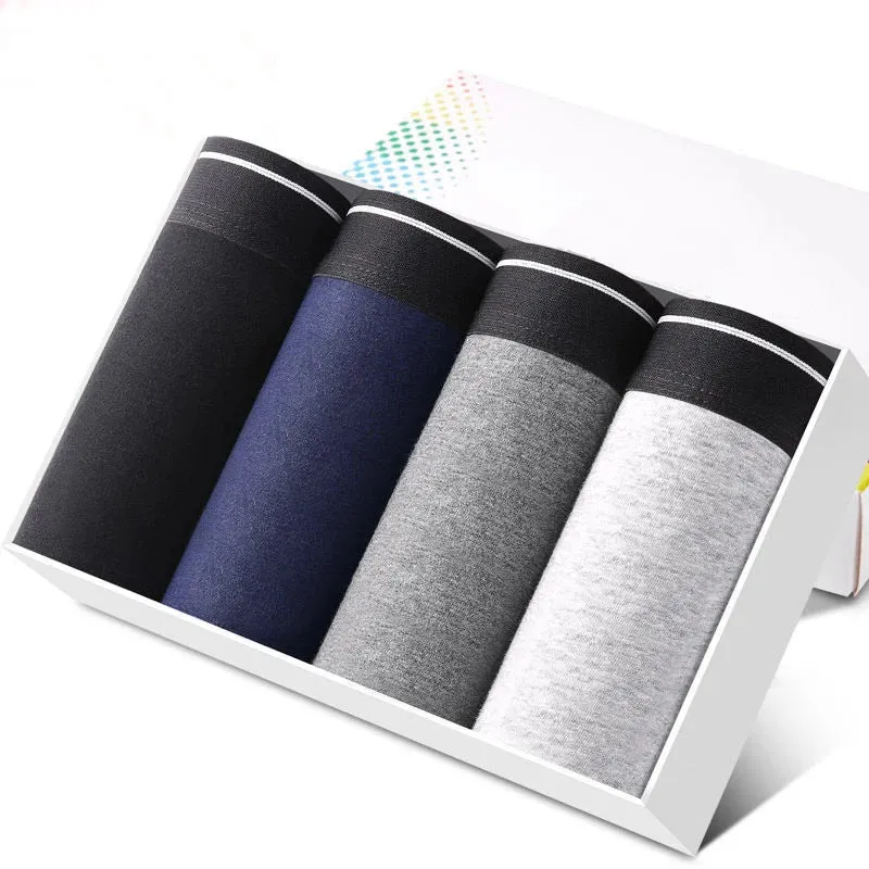 4-Pack Men's Cotton Boxer Shorts Underwear