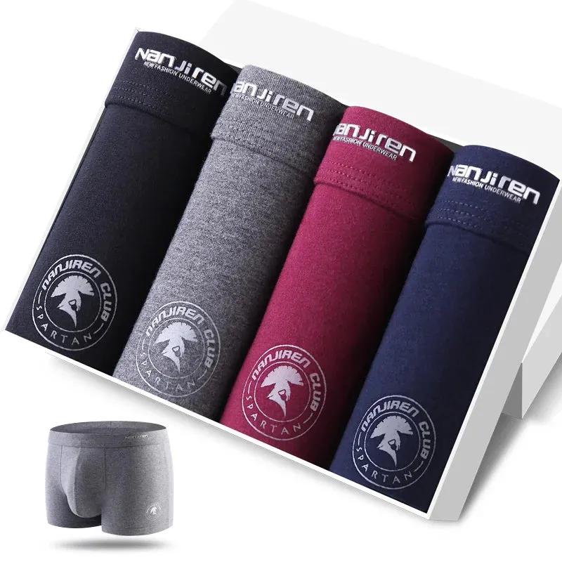 4-Pack Men's Cotton Boxer Shorts Underwear
