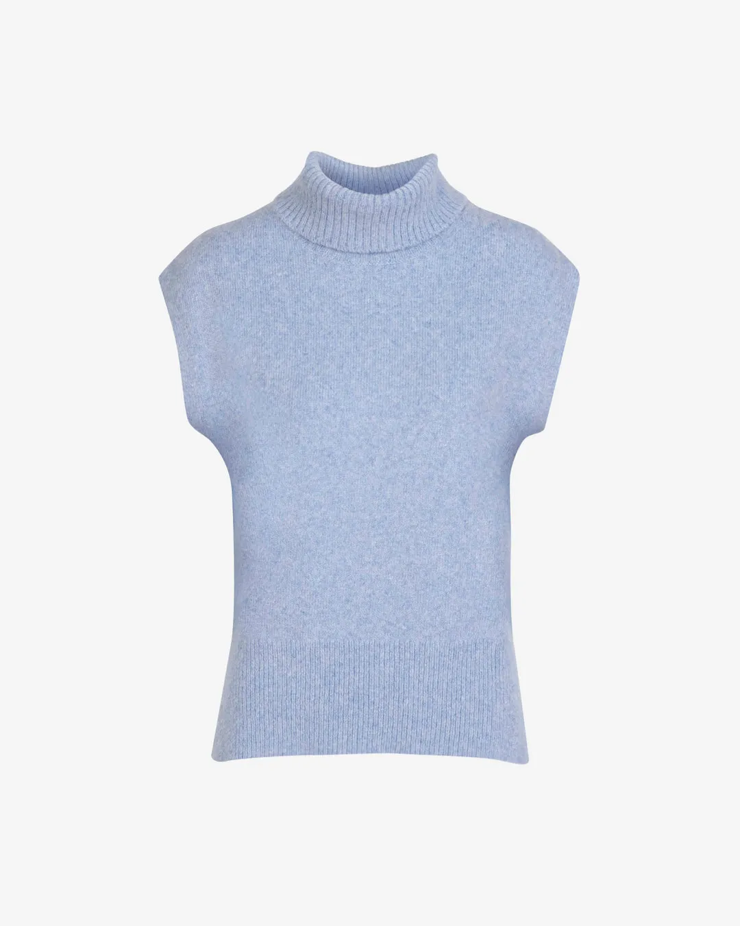 Aaron Knit Top in Slate Blue