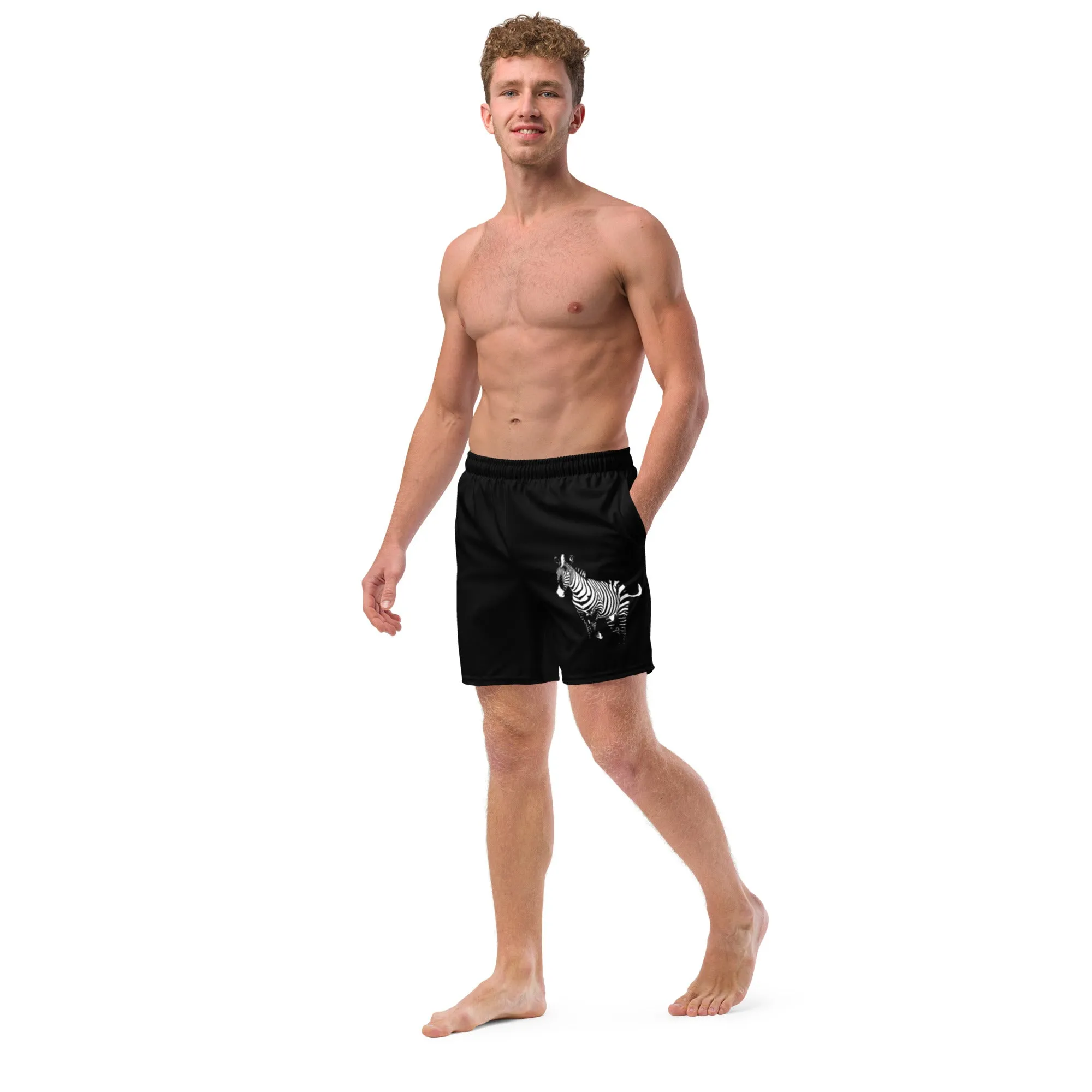 African Zebra Men's swim trunks