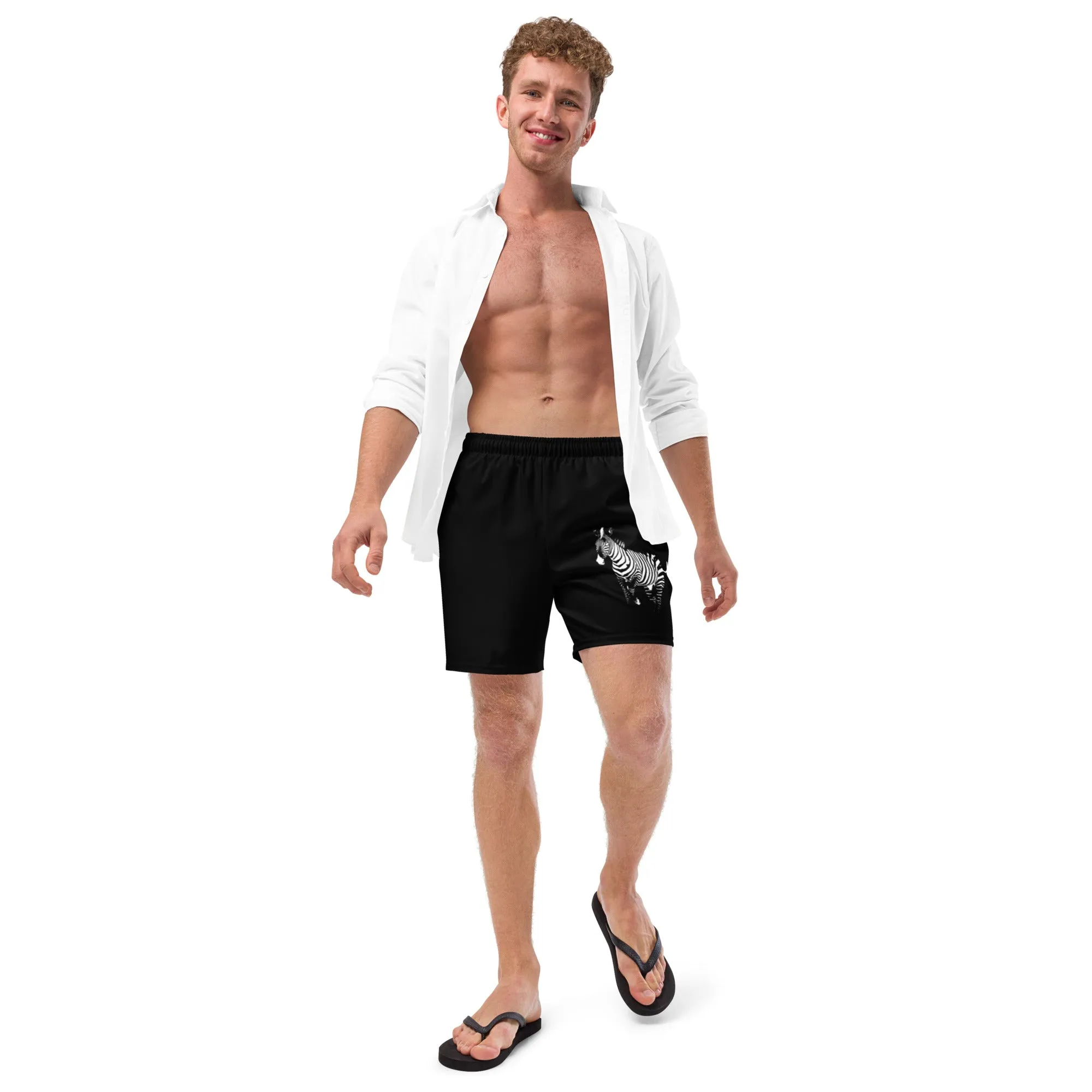 African Zebra Men's swim trunks