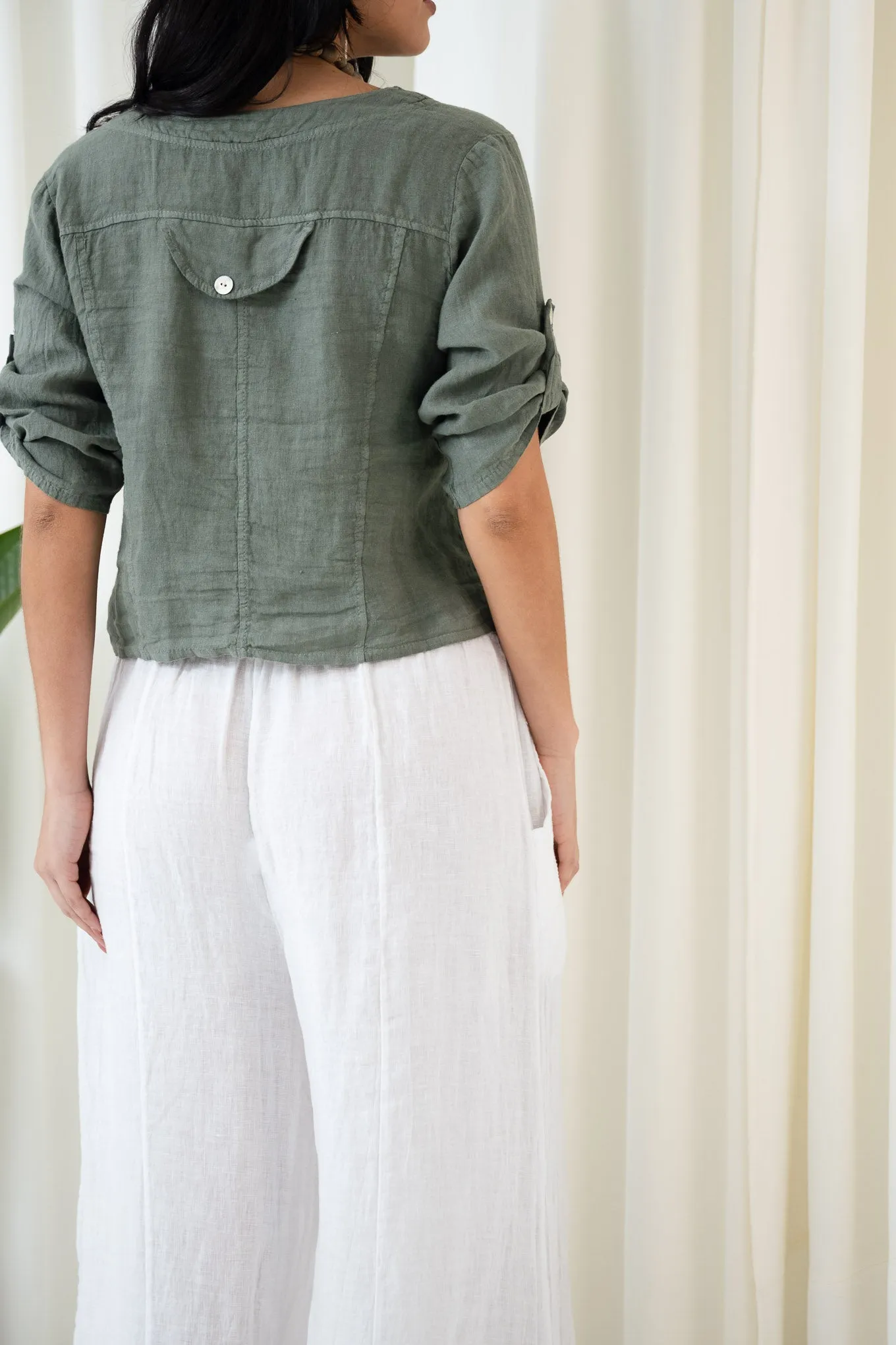Alto Linen Shirt | Khaki