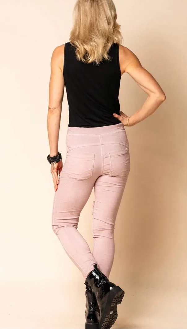 Anita Pants Blush  White By Imagine fashion