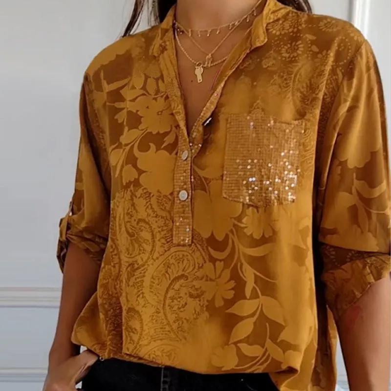Annalisa® | Embellished Pocket Blouse