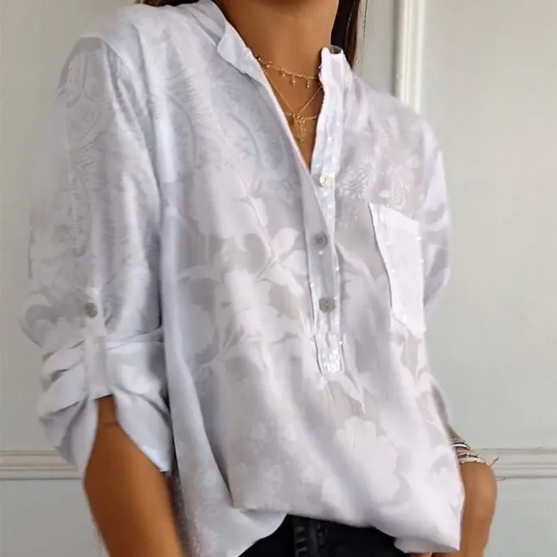 Annalisa® | Embellished Pocket Blouse