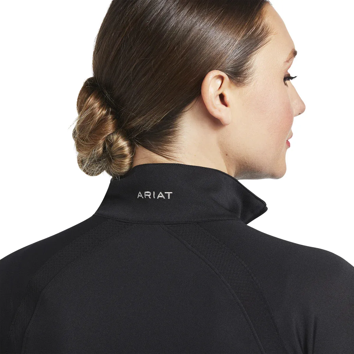Ariat Ladies 1/4 Zip 2.00 Sunstopper Black