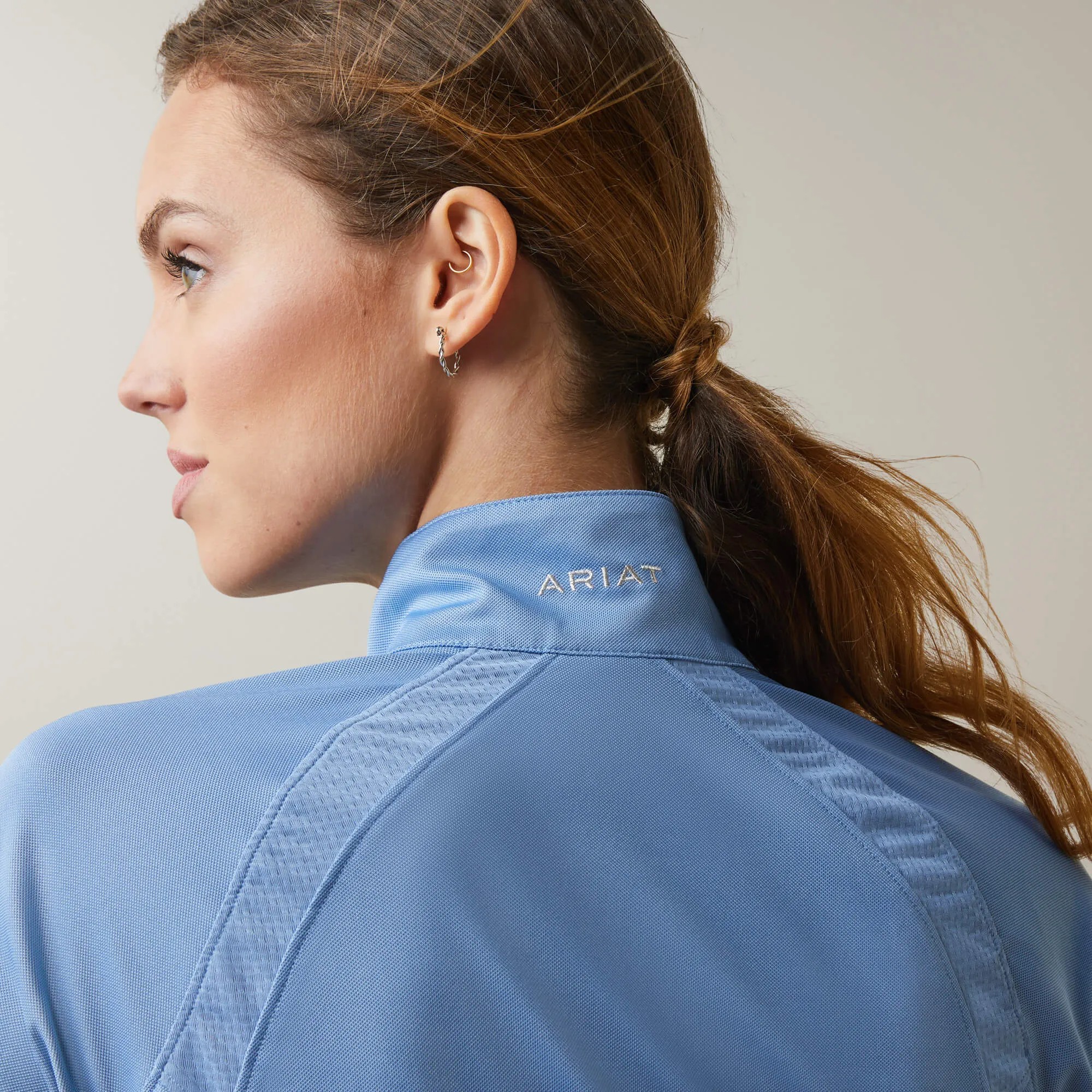 Ariat Sunstopper 2.0 1/4 Zip Ladies Ashleigh Blue