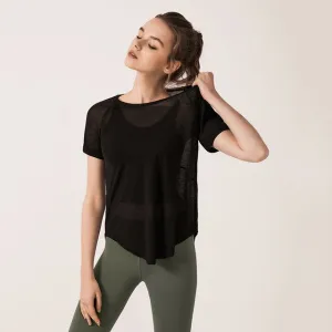 Back Split Yoga T-Shirts