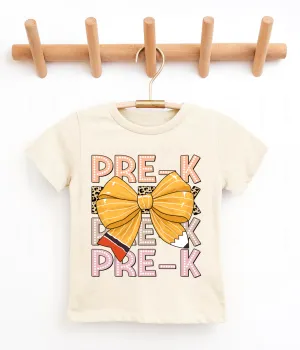 Back To School Bow Grade Shirts / All Grades Available/ Bella Canvas - Youth and Adult Sizes/ Teacher and Student Shirts