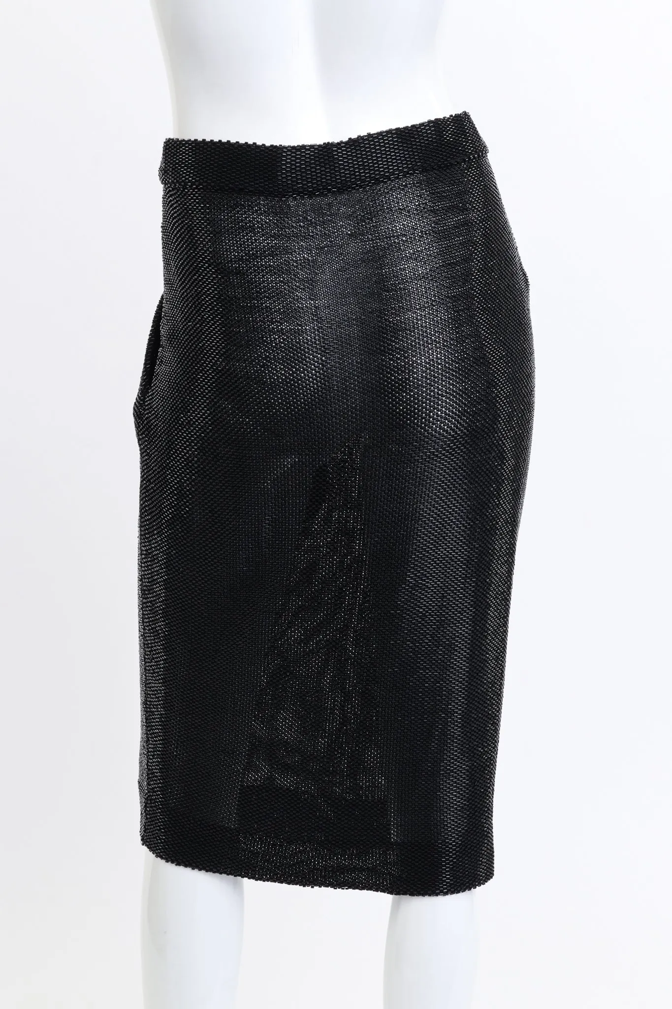 Beaded Knit Jacket, Tank & Skirt Set