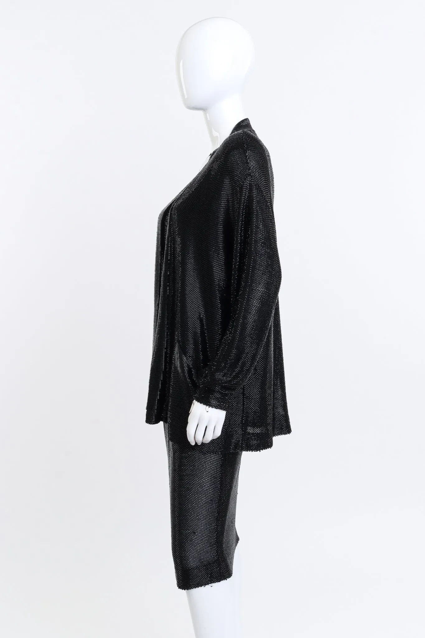 Beaded Knit Jacket, Tank & Skirt Set