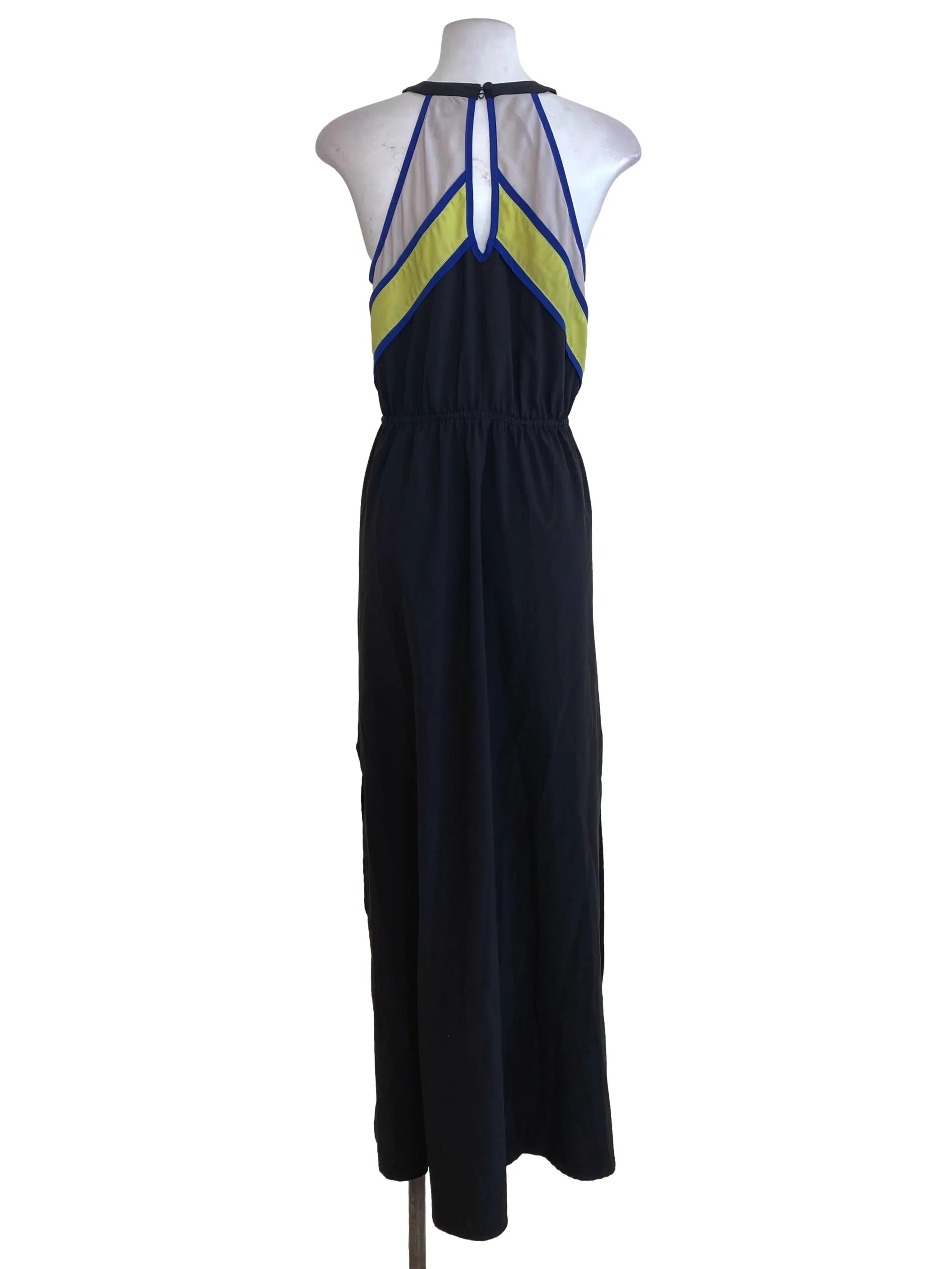 Black Halter Neck Slip Dress LB