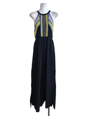 Black Halter Neck Slip Dress LB