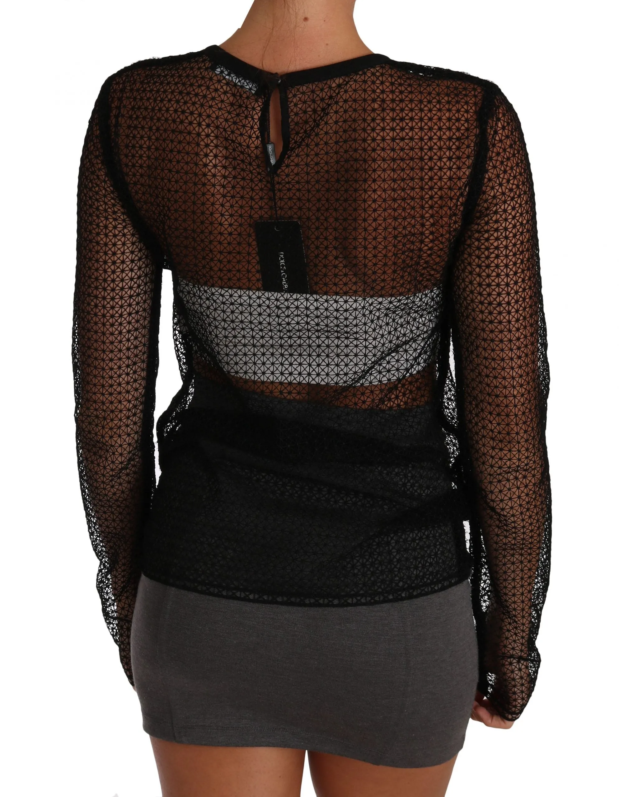 Black Transparent T-shirt Top