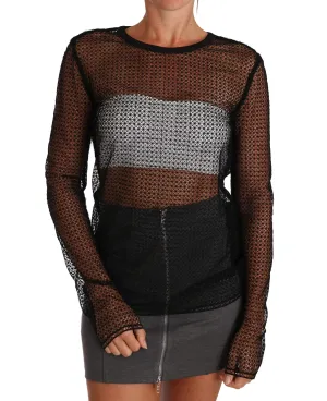 Black Transparent T-shirt Top