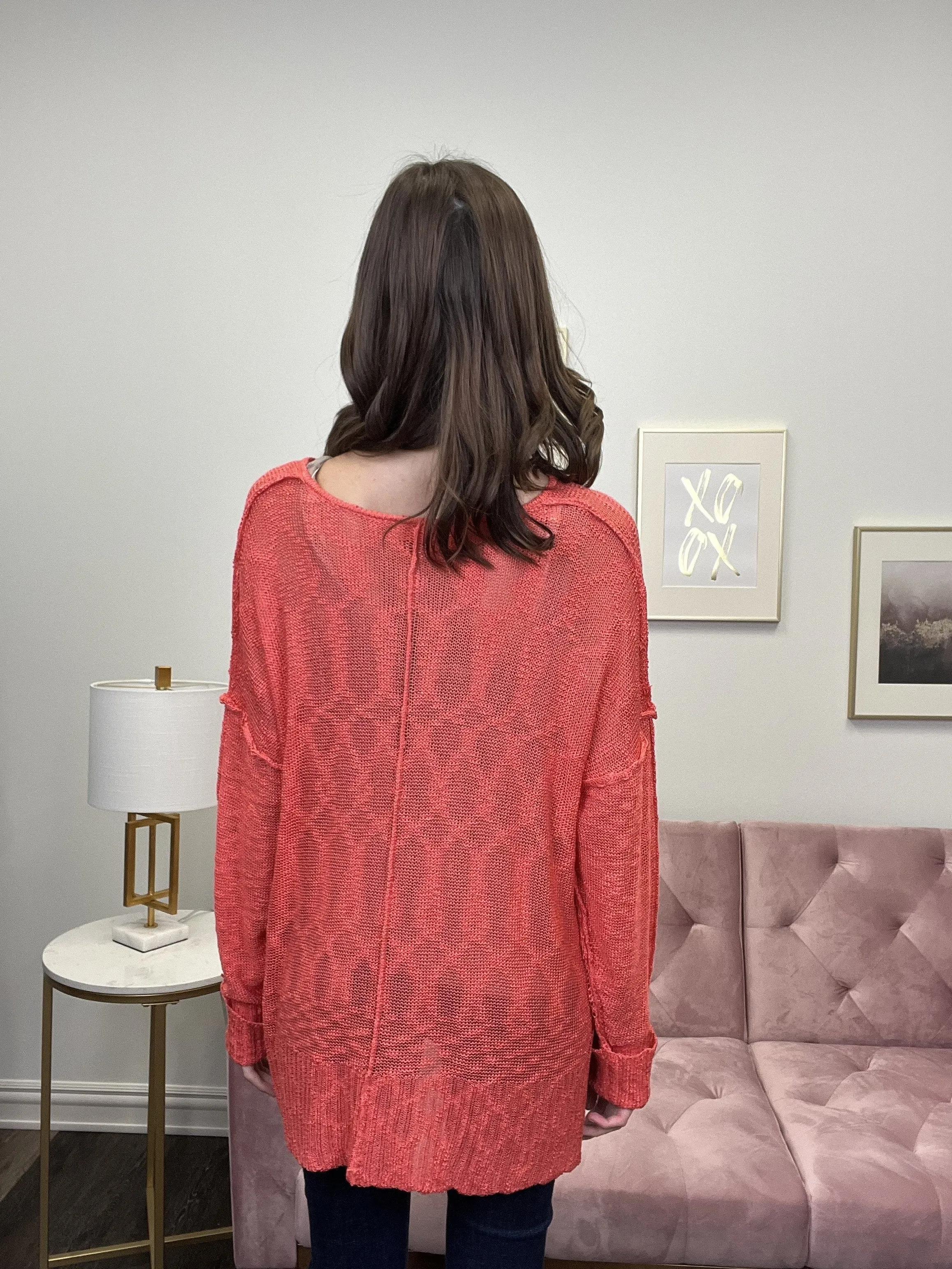 Breezy Knit Women's Knit Long Sleeve Top
