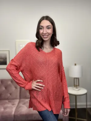 Breezy Knit Women's Knit Long Sleeve Top