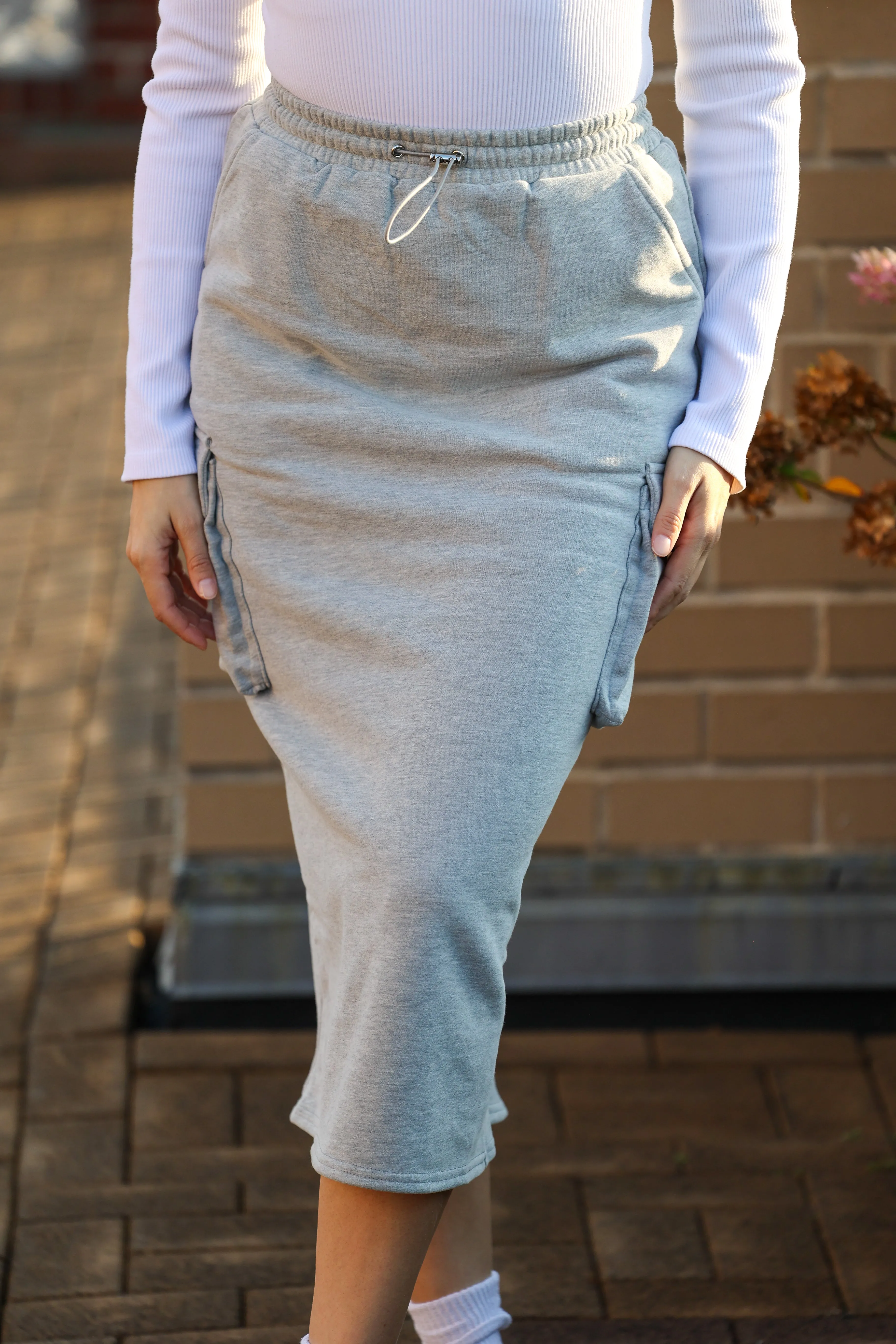 Bri Knit Cargo Skirt