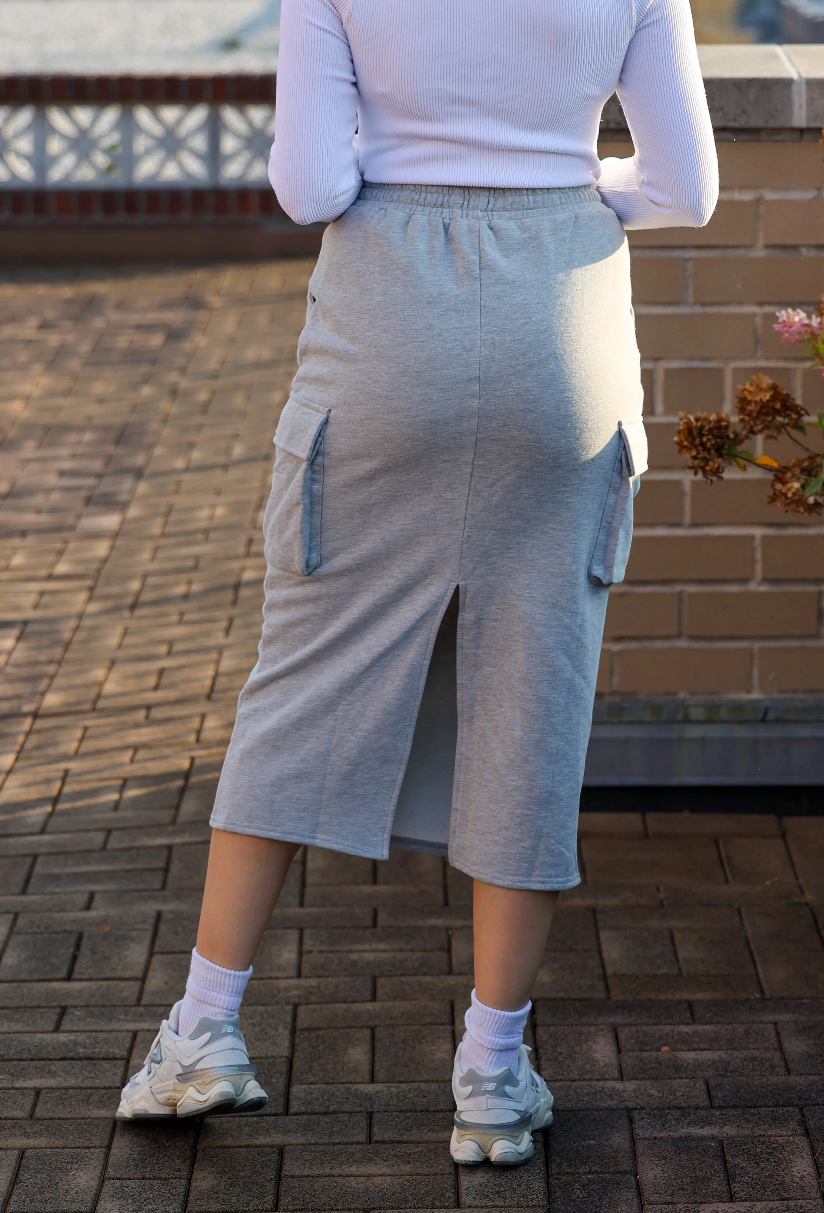 Bri Knit Cargo Skirt