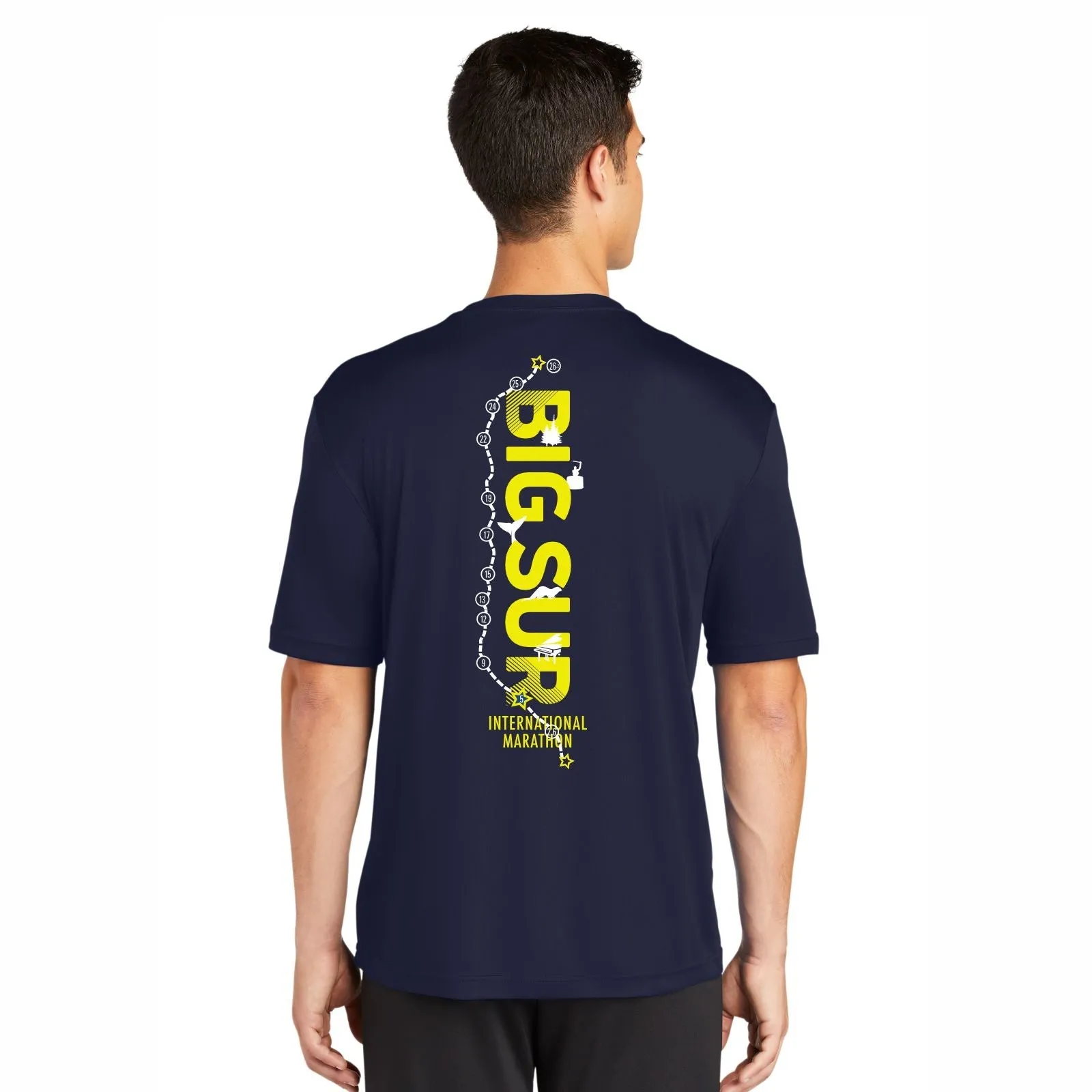 BSIM Men's Tech Tee -Navy- Course