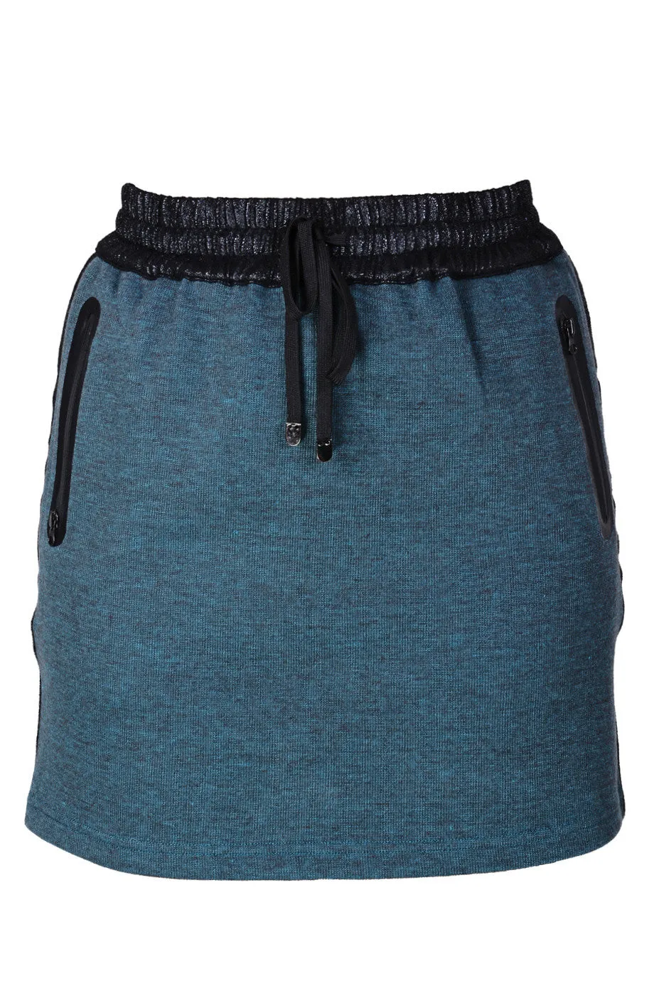 C BLOCK PIA Petrol Elastic Drawstring Skirt