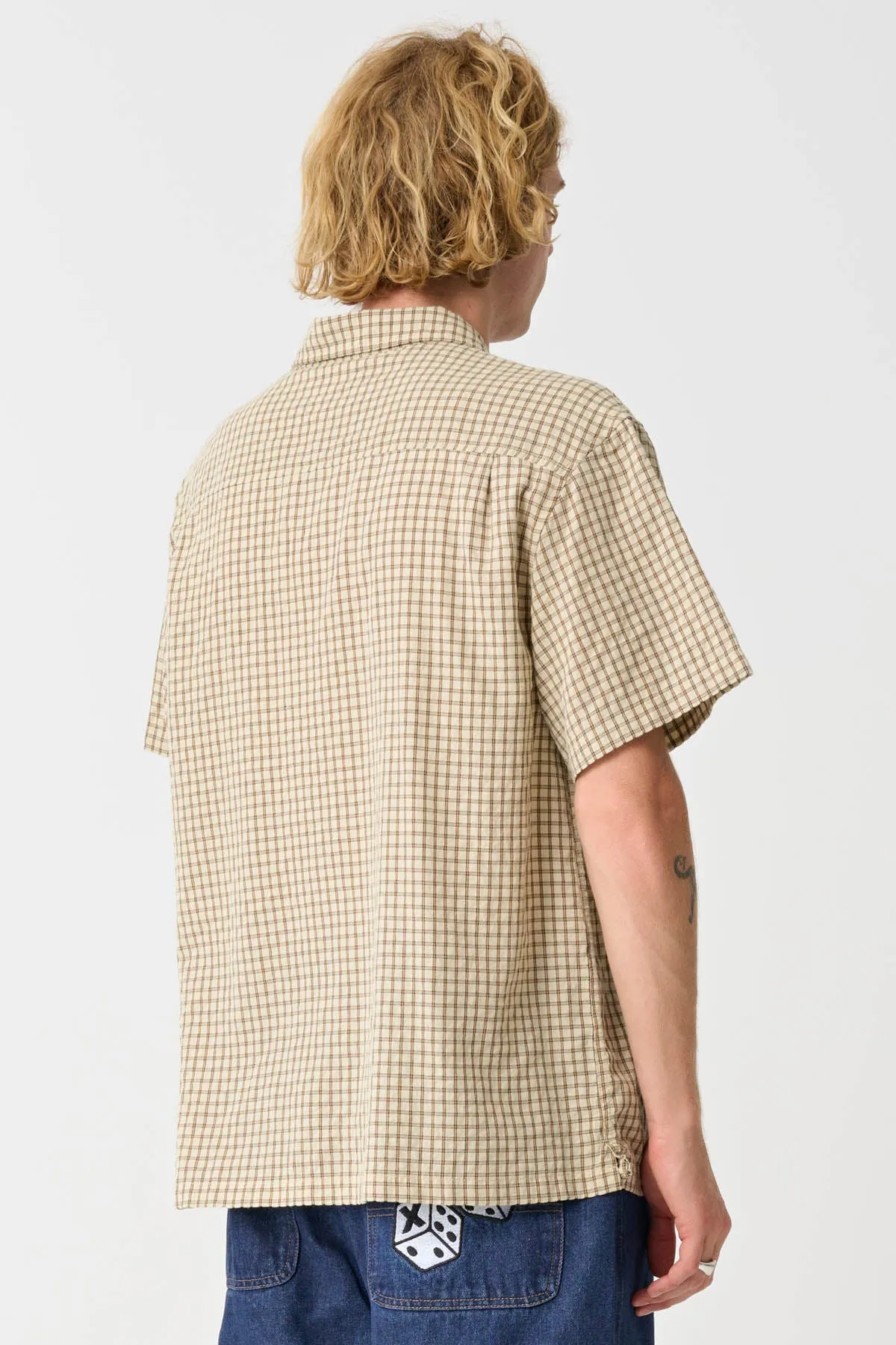 CAB CHECK SHIRT - TAN