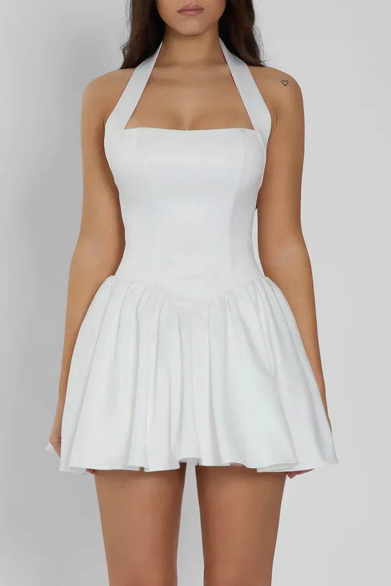 CALISTA MINI DRESS - IVORY