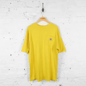 Carhartt Pocket  T Shirt - Yellow - L