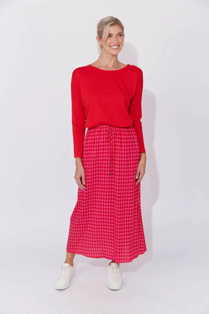Casablanca Skirt - Chilli/Pink