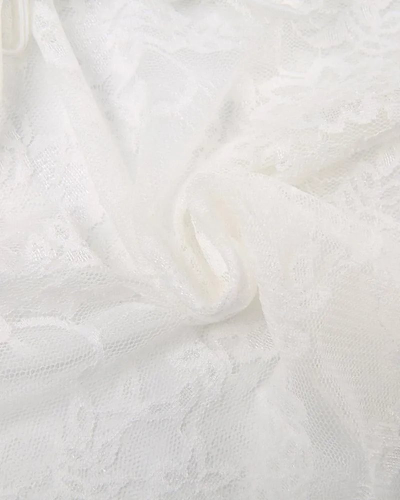 Cascades Bandeau Lace Top