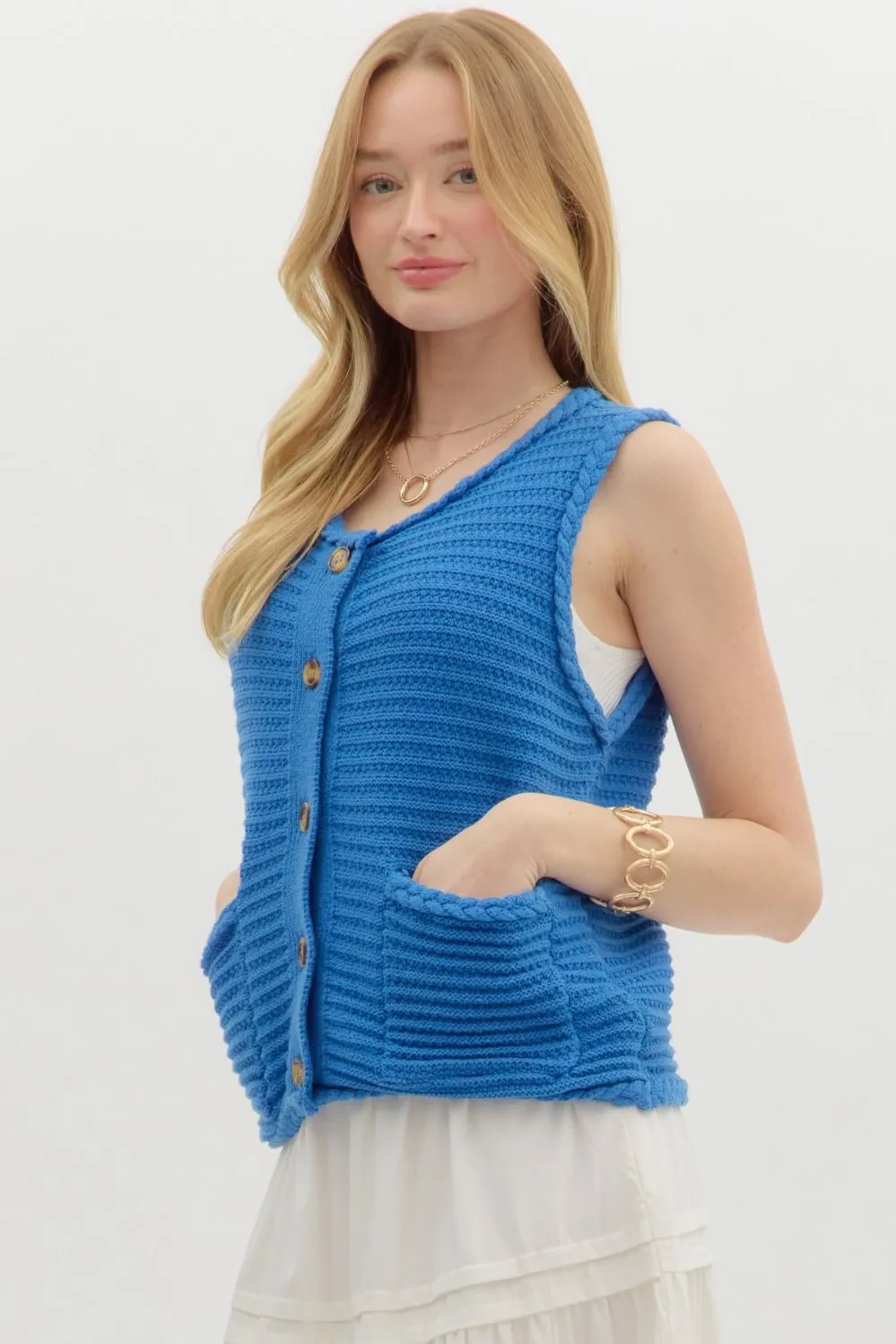 Casual Friday Solid Sweater Knit Vest