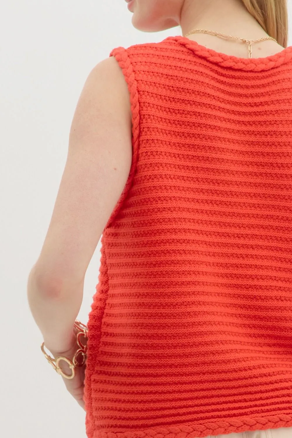 Casual Friday Solid Sweater Knit Vest