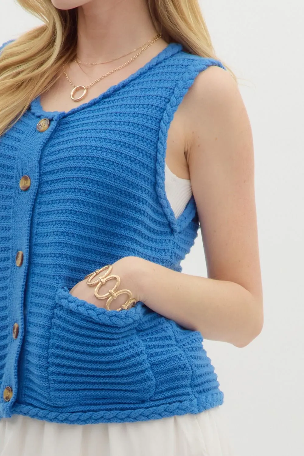 Casual Friday Solid Sweater Knit Vest