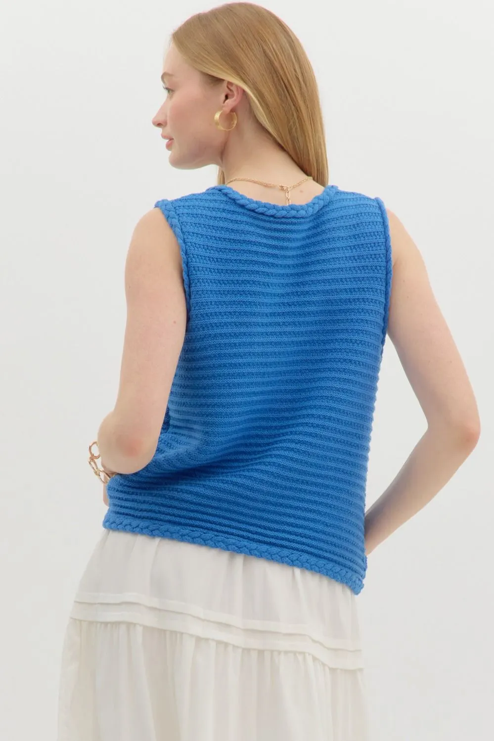 Casual Friday Solid Sweater Knit Vest