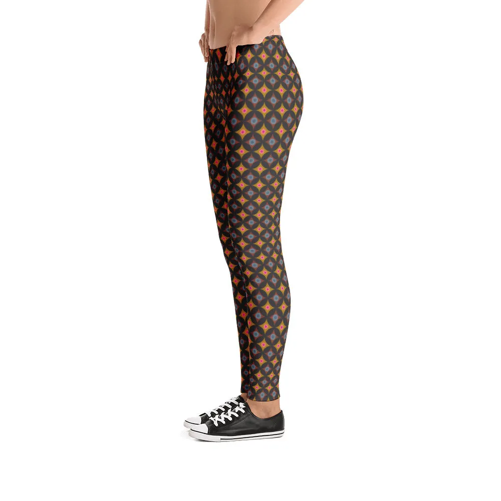 CATHEDRAL WINDOWS Mid-Rise Leggings