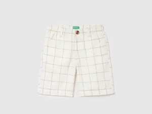 Checkered Regular Fit Shorts
