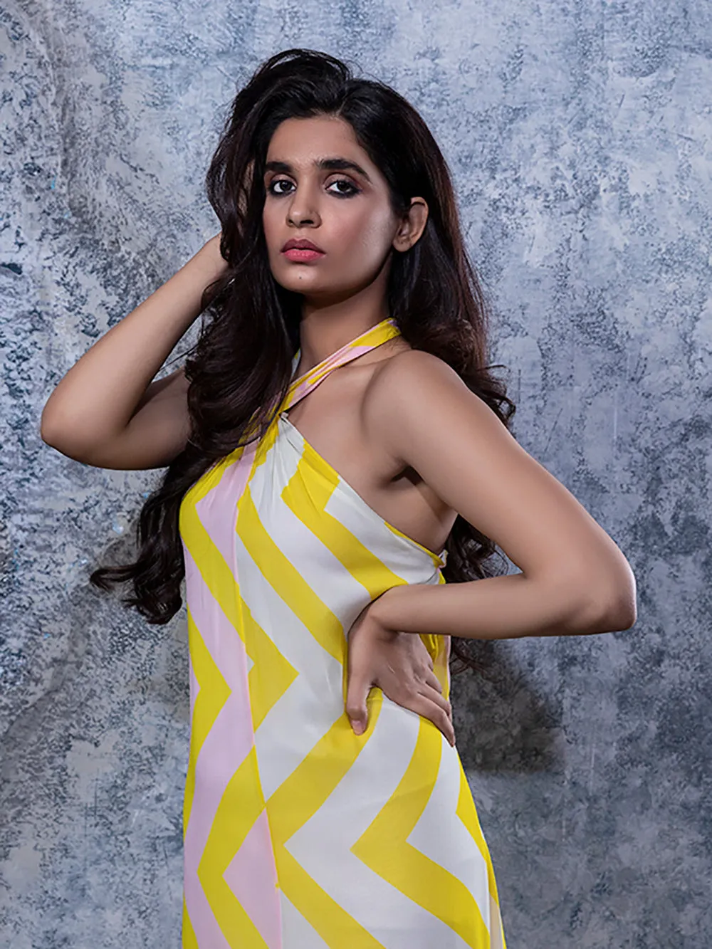 Cheerful Halter Dress