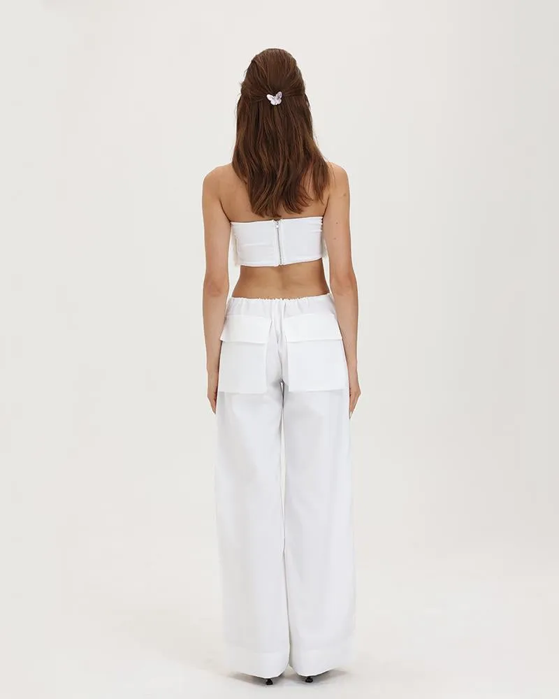 Cloud Fuzz Tube Top