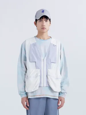 COASTAL POCKET VEST - CLEAR GREY