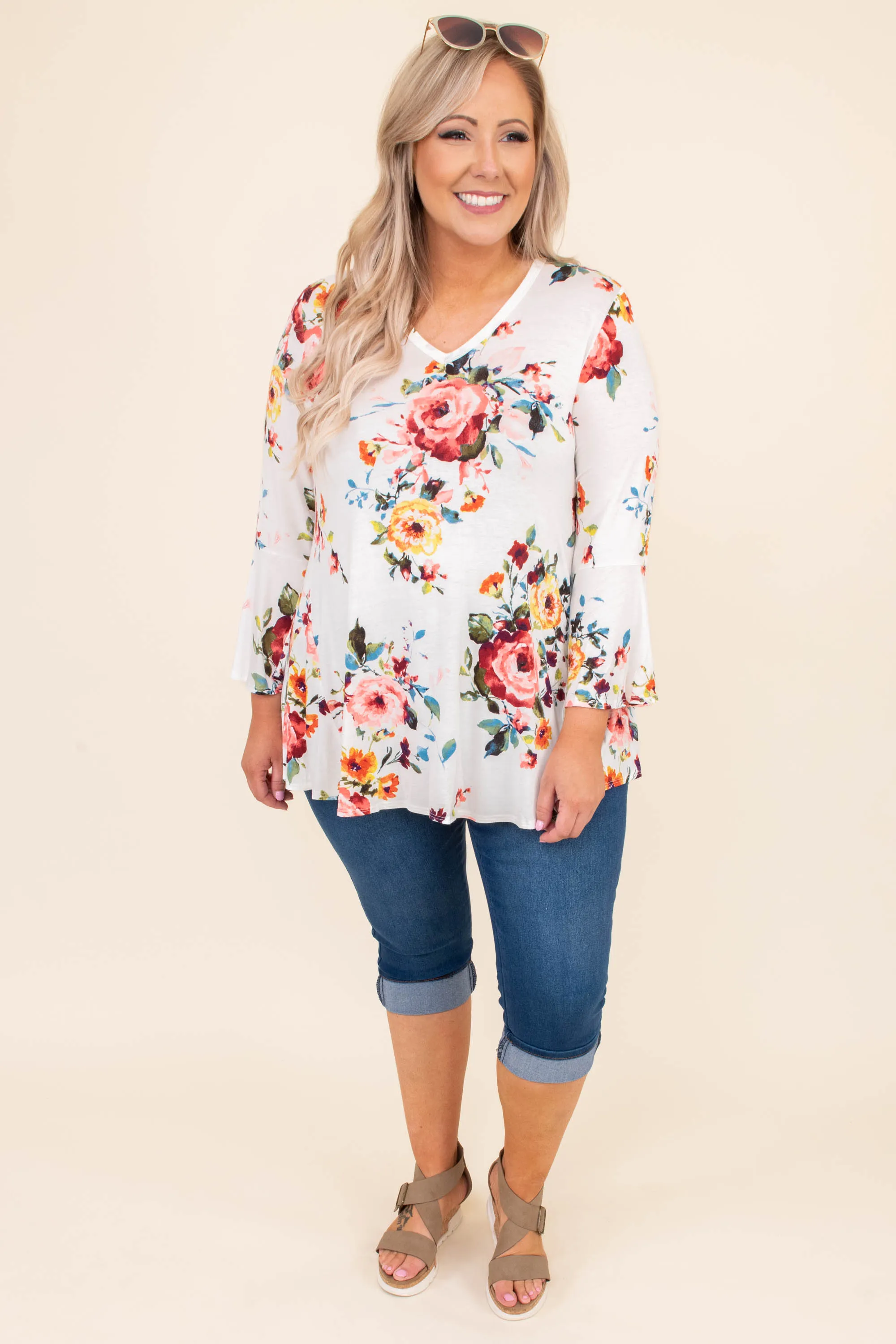 Coasting By Capris, Dark Wash