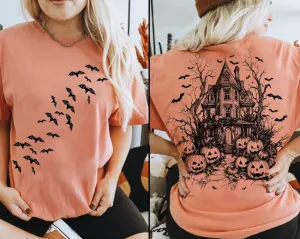 Comfort Colors Front and Back Halloween Shirt