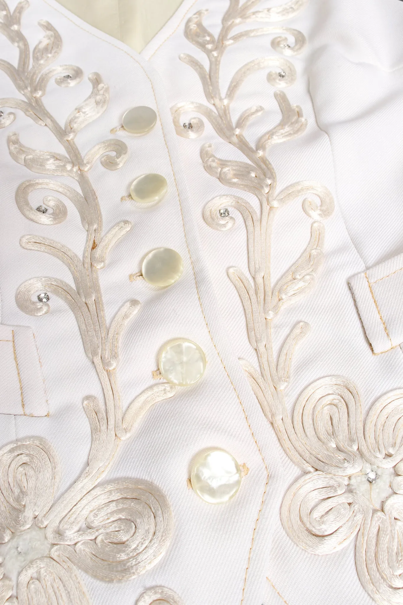 Cord Embroidered 3-Piece Suit