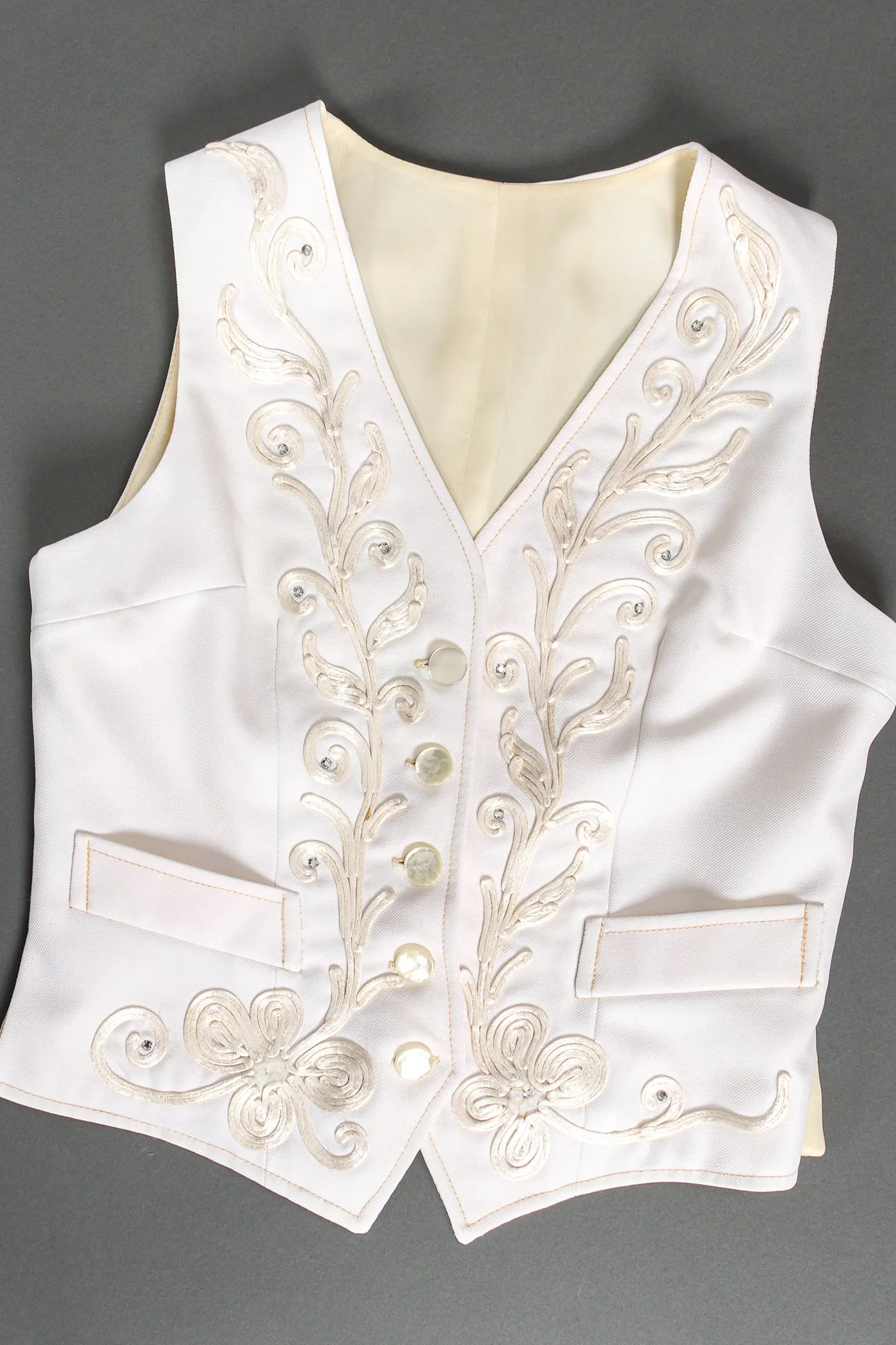 Cord Embroidered 3-Piece Suit